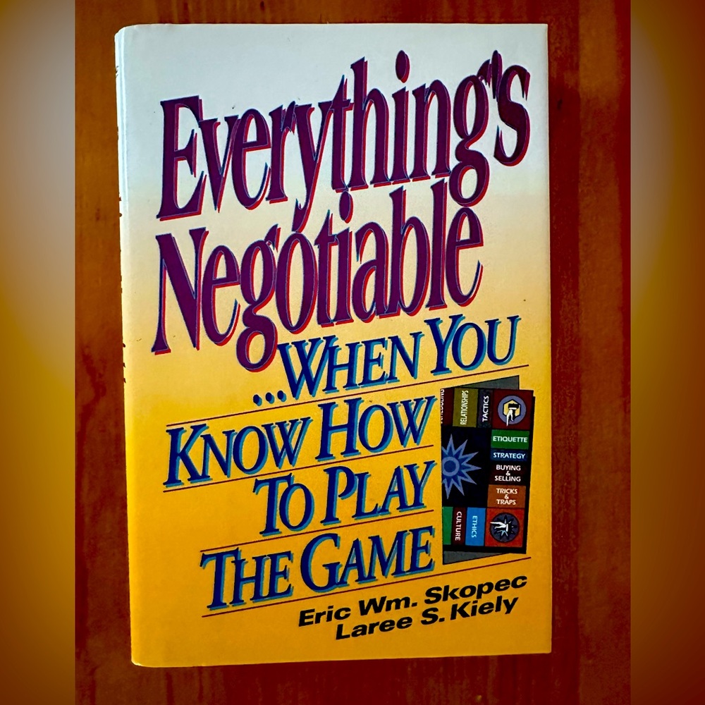 Everything’s Negotiable book